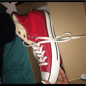 Red high top chucks